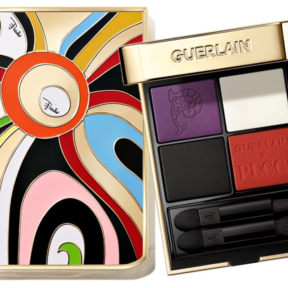 Guerlain x Pucci !Ombres G Eyeshadow Quad -Limited Edition Eyeshadow, 045 Marmo